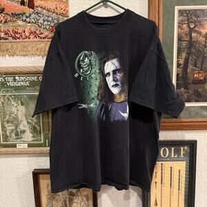 Vintage 90s RARE WCW Sting Mens 2XL Wrestling T-Shirt Back In Black Graphic 1998
